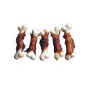 natural dried chicken duck wrapped calcium bone dog treats